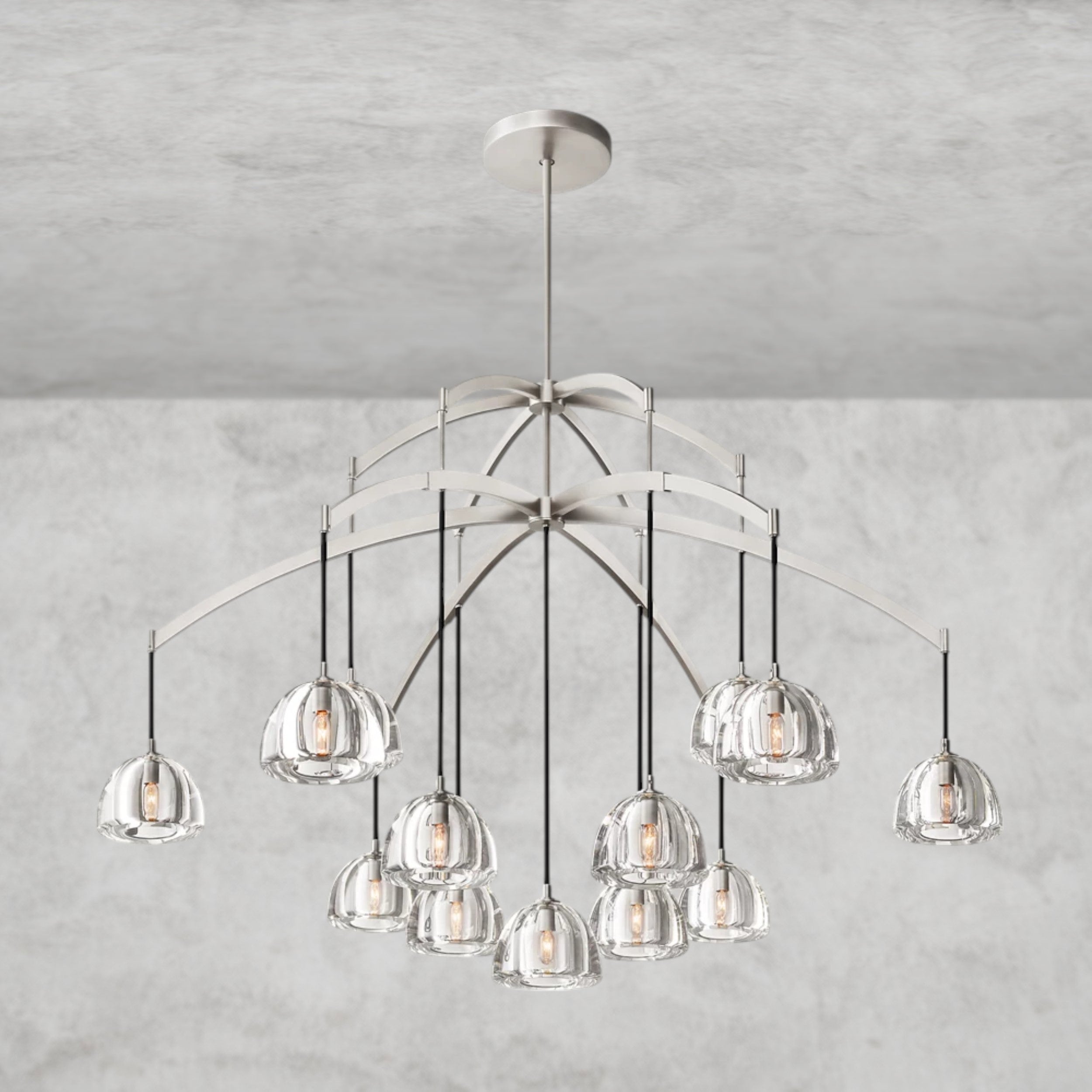 Hemisphere Round Chandelier 36", 48", 60"